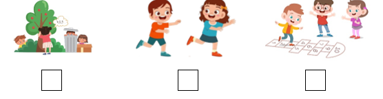 II. Listen and tick (√) the box. There is one example. (ảnh 1)