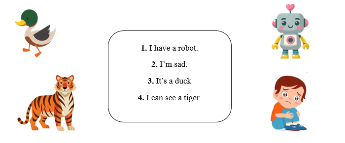 B. READING I. Read and draw lines. (ảnh 1)