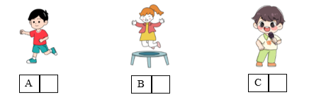 Listen and tick (√) the box. There is one example. (ảnh 1)