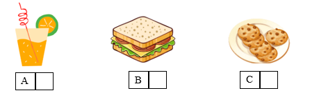 Listen and tick (√) the box. There is one example. (ảnh 1)