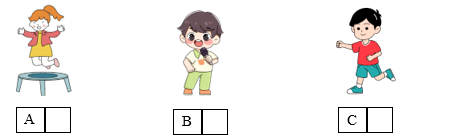 Listen and tick (√) the box. There is one example. (ảnh 1)