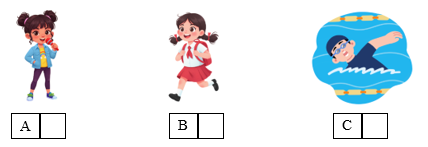 Listen and tick (√) the box. There is one example. (ảnh 1)