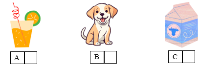 Listen and tick (√) the box. There is one example. (ảnh 1)