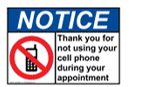 What does the notice say? A. It is easier to make an appointment by using your phone. (ảnh 1)