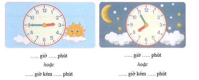 Đồng hồ dưới đây chỉ mấy giờ ? ( 1 điểm) (ảnh 1)
