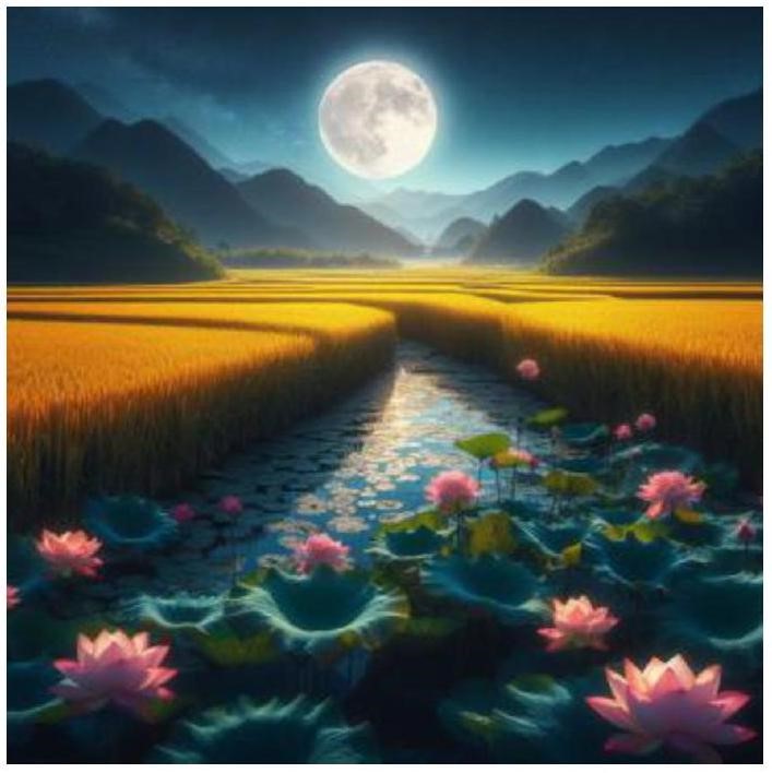 Câu nào dưới đây sử dụng biện pháp nhân hóa để mô tả bức tranh sau? (ảnh 1)