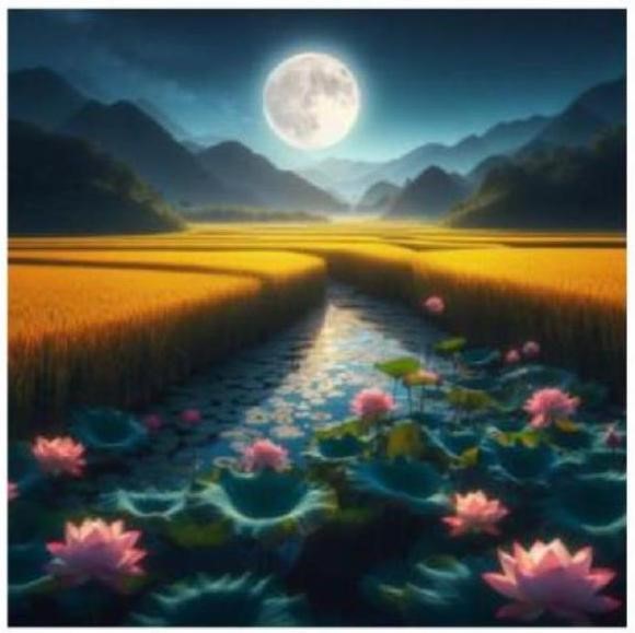 Bức tranh sau có thể dùng để minh hoạ cho khổ thơ nào dưới đây? (ảnh 1)