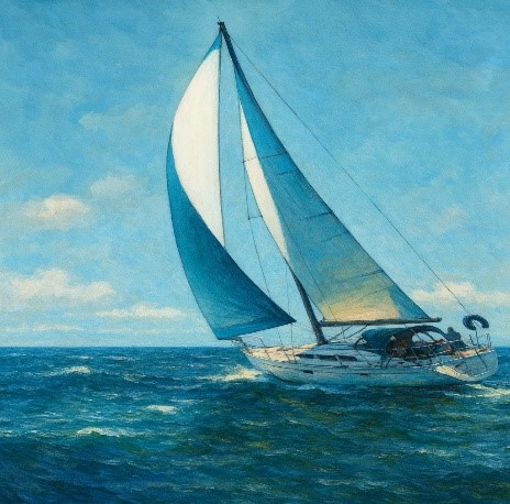 Lực \[F\] của gi&oacute; khi thổi vu&ocirc;ng g&oacute;c v&agrave;o c&aacute;nh buồm tỷ lệ thuận với b&igrave;nh phương vận tốc \[v\] của gi&oacute;, tức l&agrave; \[F = a{v^2}\] (\[a\] l&agrave; hằng số). (ảnh 1)