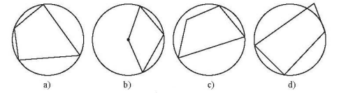 Trong các tứ giác sau, tứ giác nào nội tiếp được đường tròn? Giải thích. (ảnh 1)