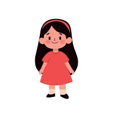 She is wearing a red _______. A. dress	B. scarf	 C. sweater	D. skirt (ảnh 1)