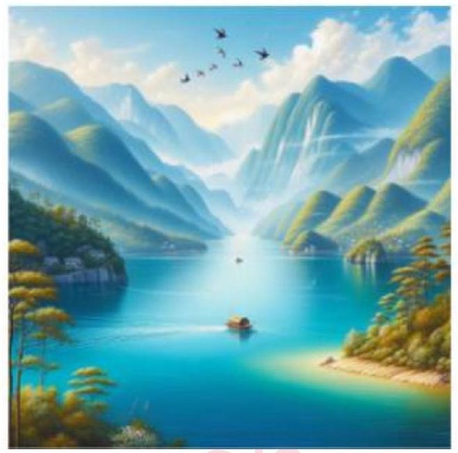 Bức tranh sau có thể dùng để minh hoạ cho câu văn nào dưới đây? (ảnh 1)