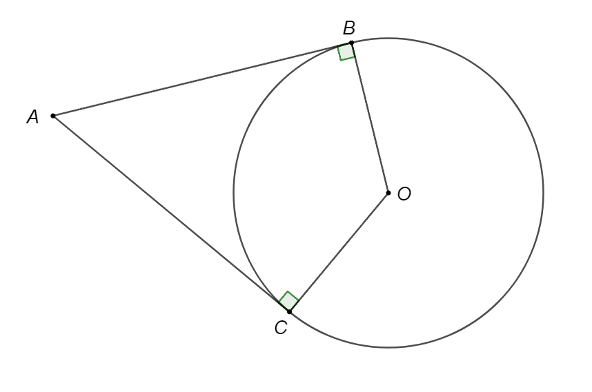 Ta c&oacute; \[AB\] v&agrave; \[AC\] l&agrave; hai tiếp tu (ảnh 1)