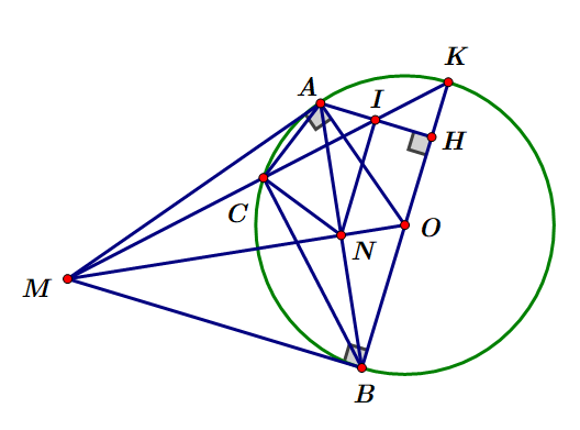 Cho đường tròn \((O)\). Từ một điểm \ (ảnh 1)