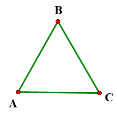 Cho tam giác \(ABC\) đều như hình vẽ. Điểm B biến thành điểm nào: a) Phép phép quay thuận chiều \(60^\circ \) tâm \(A\); b) Phép phép quay ngược chiều \(300^\circ \) tâm \(A\). (ảnh 1)