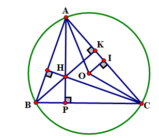 Cho tam gi&aacute;c ABC nội tiếp (ảnh 1)