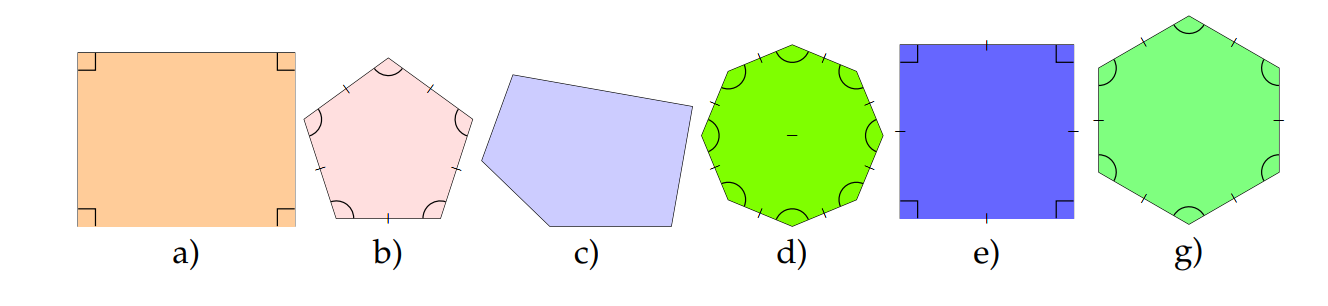Tìm và gọi tên các đa giác đều trong hình dưới đây (ảnh 1)