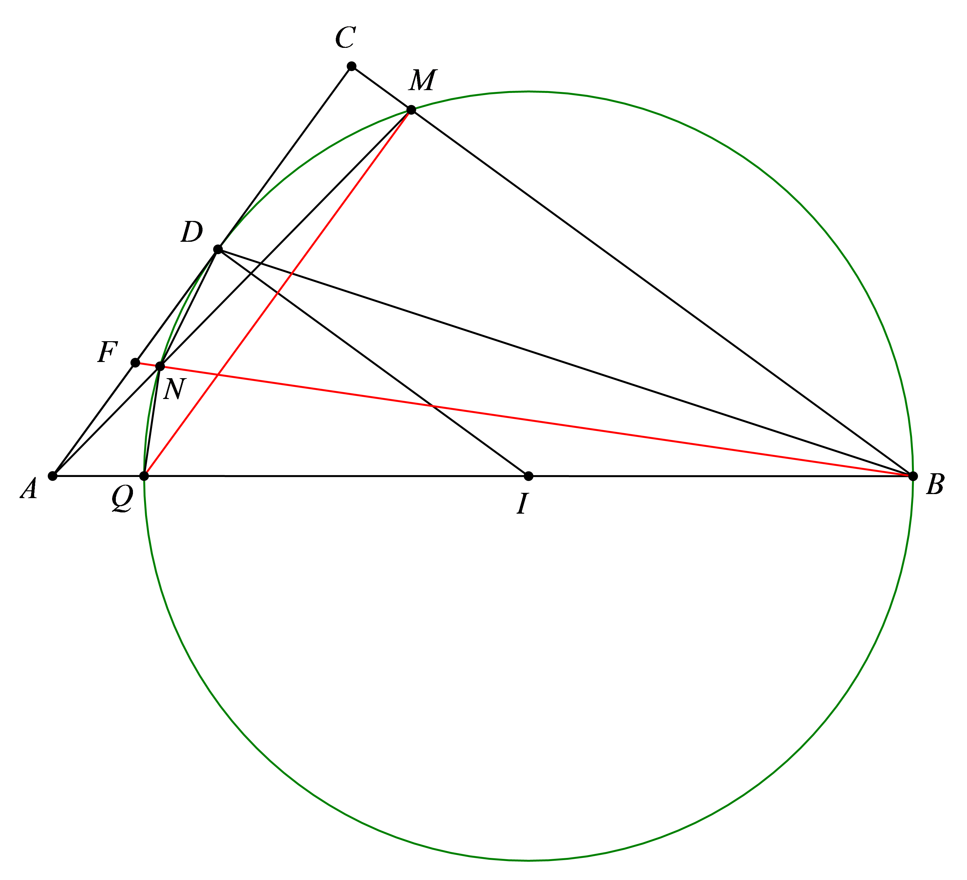 Cho tam giác ABC vuông tại C (AC < BC (ảnh 2)