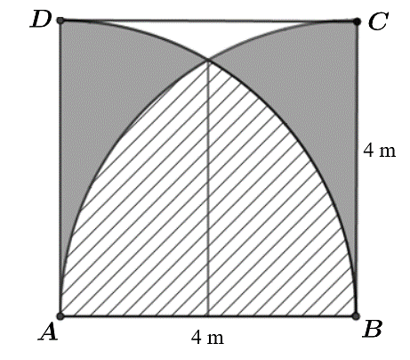 Một biển quảng cáo có dạng hình vuông \(ABCD\) cạ (ảnh 1)