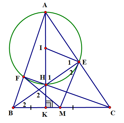 Cho tam gi&aacute;c \(ABC\) c&oacute; c&aacute;c đư (ảnh 1)