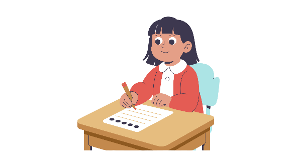 doing / is / She / quiz. / a _________________________________. (ảnh 1)