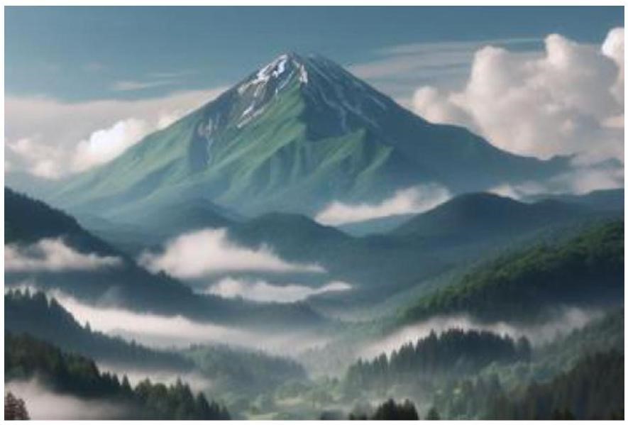 Câu văn nào dưới đây sử dụng biện pháp nhân hoá để mô tả bức tranh sau? (ảnh 1)