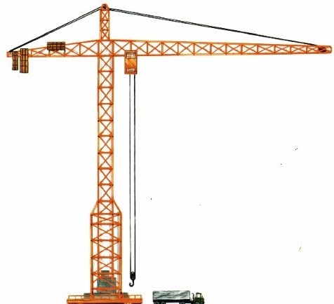 Cẩu tháp là một loại thiết bị nâng hạ được thiết kế để nâng, hạ và di chuyển vật liệu xây dựng tại các công trường, đặc biệt là trong xây dựng các công trình cao tầng. (ảnh 1)