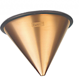 Một chiếc phểu lọc cà phê có dạng hình nón với đường kính đáy là 5cm, chiều cao là 4 cm. Tính thể tích của chiếc phểu là bao nhiêu? (ảnh 1)