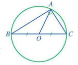 Cho tam gi&aacute;c  \[ABC\] vu&ocirc;ng tại \[A\], c&oacute; \[AB = 10cm\] v&agrave; \[AC = \sqrt {21} cm\]. T&iacute;nh b&aacute;n k&iacute;nh đường tr&ograve;n ngoại tiếp tam gi&aacute;c \[ABC\].  (ảnh 1)
