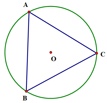Cho tam giác đều ABC nội tiếp (ảnh 1)
