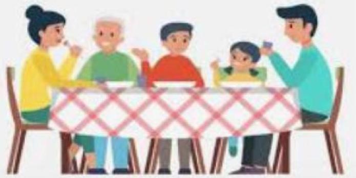 Động từ nào thích hợp để nói về hoạt động trong bức tranh sau?   a/ nấu nướng		b/ làm việc		c/ ăn uống		d/ quét dọn (ảnh 1)