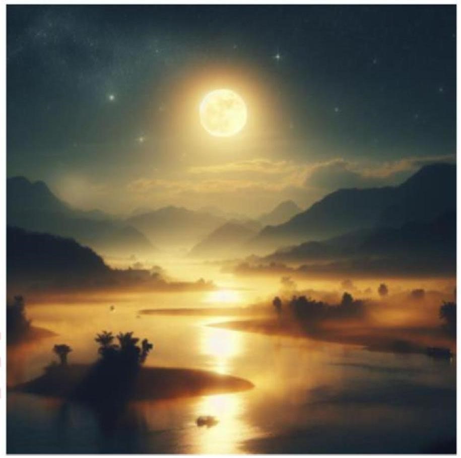 Câu nào dưới đây sử dụng biện pháp nhân hoá để mô tả bức tranh sau? (ảnh 1)