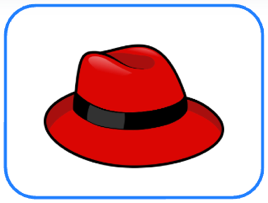Look, read and circle. There is one example.    It’s a red hat.  	  It’s a white hat. (ảnh 1)