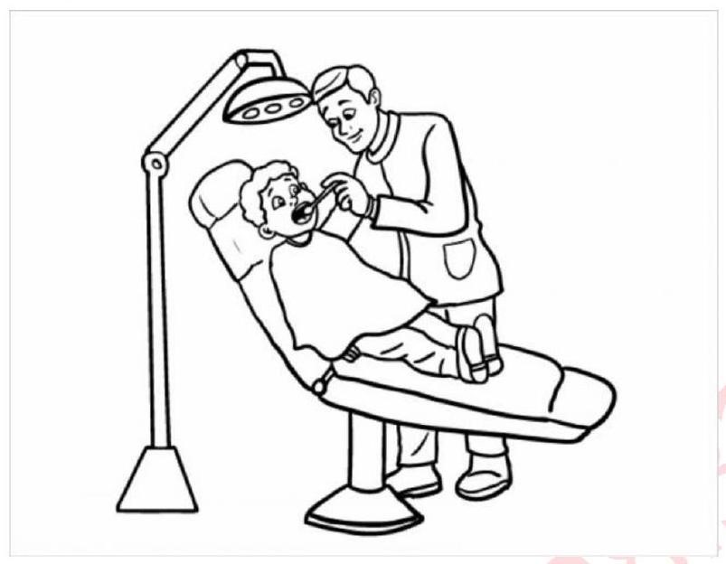 Các danh từ chỉ người xuất hiện trong bức tranh:   a/ đèn, ghế					b/ nha sĩ, bệnh nhân		 c/ khám, há					d/ đèn, khăn (ảnh 1)