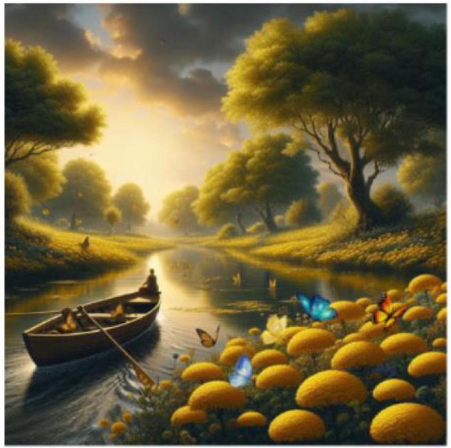 Câu nào dưới đây sử dụng biện pháp nhân hoá để mô tả bức tranh sau? (ảnh 1)