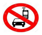 What does the sign say? A. You shouldn’t drive under the influence of using handphone (ảnh 1)