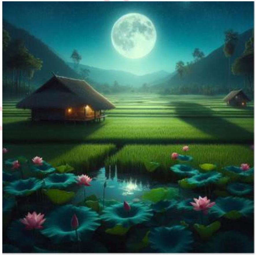 Chọn đáp án thích hợp để hoàn thành Câu sử dụng biện pháp nhân hoá mô tả hình ảnh sau: (ảnh 1)