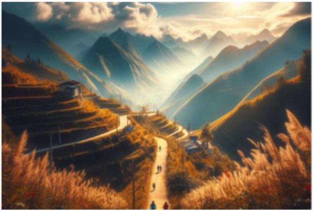 Câu văn nào dưới đây là câu ghép mô tả đúng hình ảnh sau? (ảnh 1)