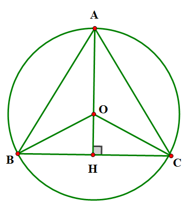 Cho hình tròn \(\left( {O;R} \right)\) (ảnh 1)