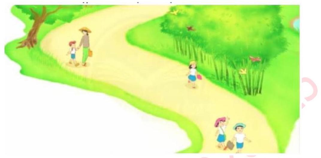 Hình ảnh sau thích hợp để minh hoạ cho đoạn thơ nào? (ảnh 1)