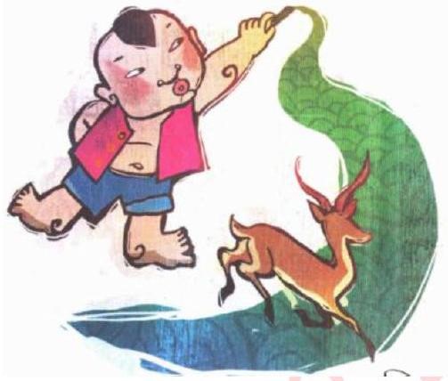   Bức tranh dưới đây gợi nhắc đến thành ngữ, tục ngữ nào?A. Vẽ đường hươu chạy					B. Vẽ sông cho hươu chạy C. Vẽ đường cho hươu chạy				D. Vẽ cỏ cho hươu ăn (ảnh 1)