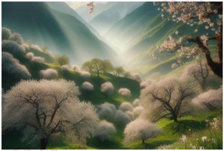 Câu văn nào dưới đây có sử dụng biện pháp so sánh mô tả đúng bức tranh sau? (ảnh 1)