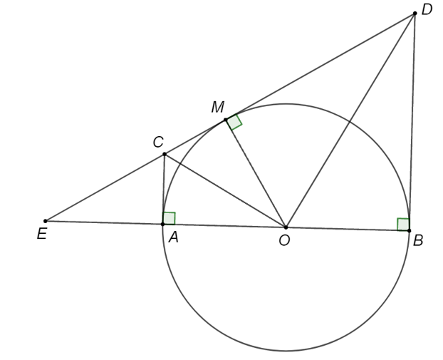 V&igrave; \[AC\] l&agrave; tiếp tuyến của \[\left (ảnh 1)