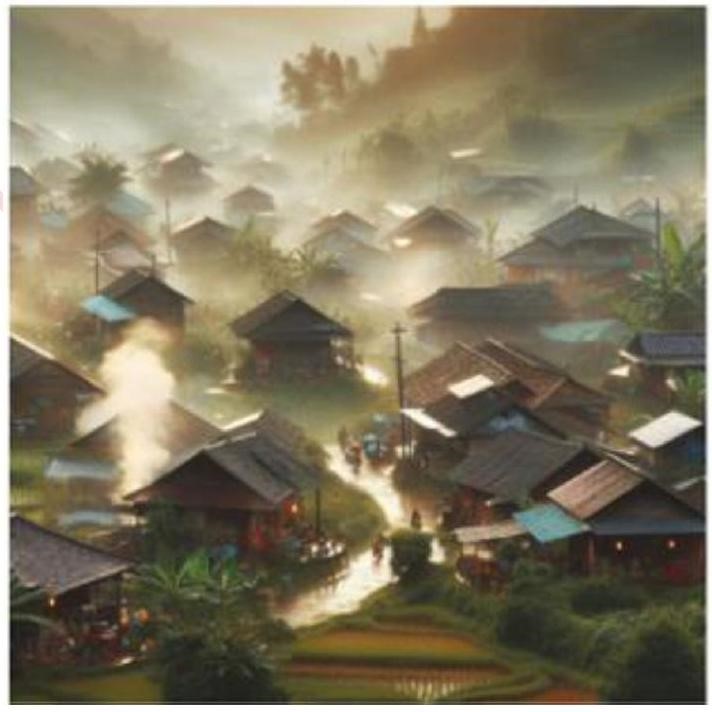 Bức tranh sau có thể dùng minh hoạ khổ thơ nào dưới đây? (ảnh 1)