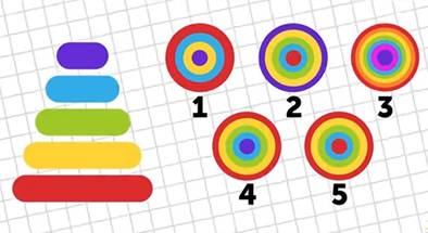 A group of colorful circles and rings

Description automatically generated