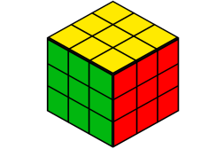 Khối rubik dưới đây gồm bao nhiêu khối lập phương nhỏ? (ảnh 1)