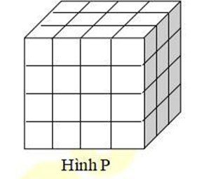 Hình hộp chữ nhật P được xếp bởi các hình lập phương nhỏ bằng nhau. Nếu sơn màu tất cả các mặt của hình P thì số hình lập phương nhỏ được sơn hai mặt là bao nhiêu hình? (ảnh 1)
