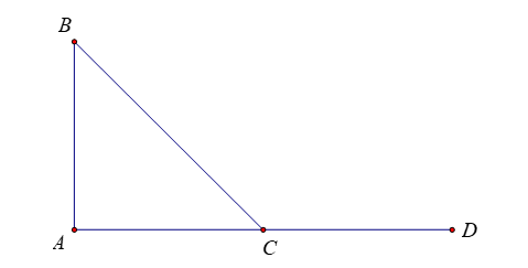 Cho tam giác \(ABC\) vuông cân tại \(A\). Khi đó góc giữa hai vectơ (ảnh 1)