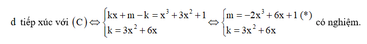 Cho hàm số y = {x^3} + 3{x^2} + 1 có đồ thị C (ảnh 1)
