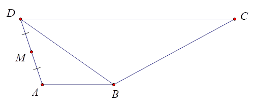 Trong mặt phẳng Oxy, cho hình thang ABCD có đáy lớn CD = 3AB, C (- 3; - 3), trung điểm của AD là M (3;1);SBCD = 18,AB = căn bậc hai 10 và đỉnh D có hoành độ nguyên dương. Giả sử điểm B (xB;yB). Tính 3xB - yB (ảnh 1)