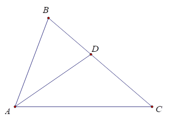 Trong mặt phẳng tọa độ Oxy, cho tam giác ABC biết A (0;1), B (3;1), C (3; - 3) (ảnh 1)